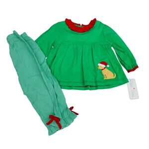 NWT Petit Ami 12M Christmas Pup Outfit